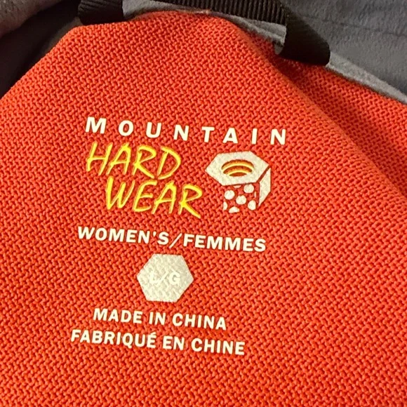 MOUNTAIN HARDWEAR Womens Orange/Red Soft Shell Stretch Lightweight Jacket Sz  L - Picture 2 of 10